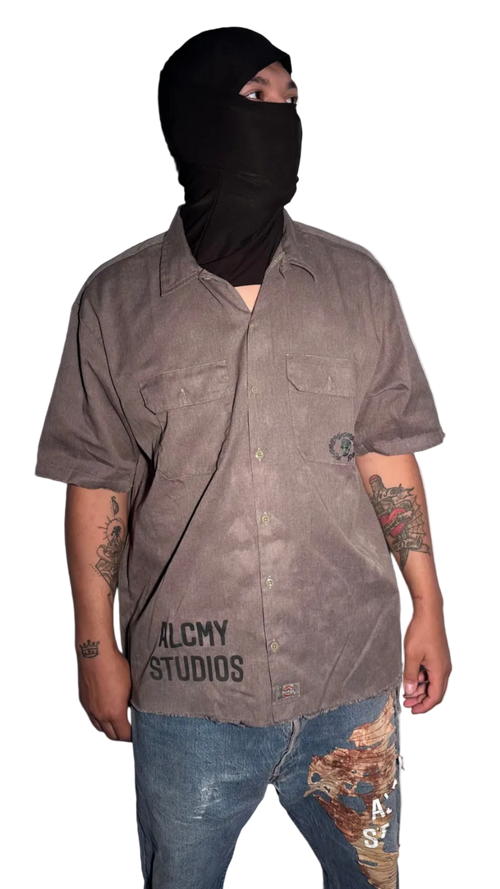 Alcmy Dark Marble Work Shirt XL