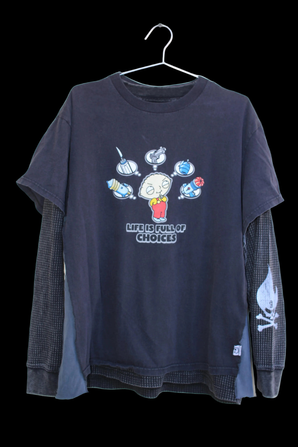 ALCMY UPCYCLED THERMAL TEE SZ L